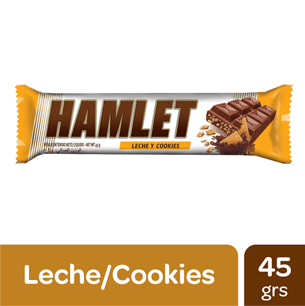 Chocolate Hamlet Leche y Cookies 40g