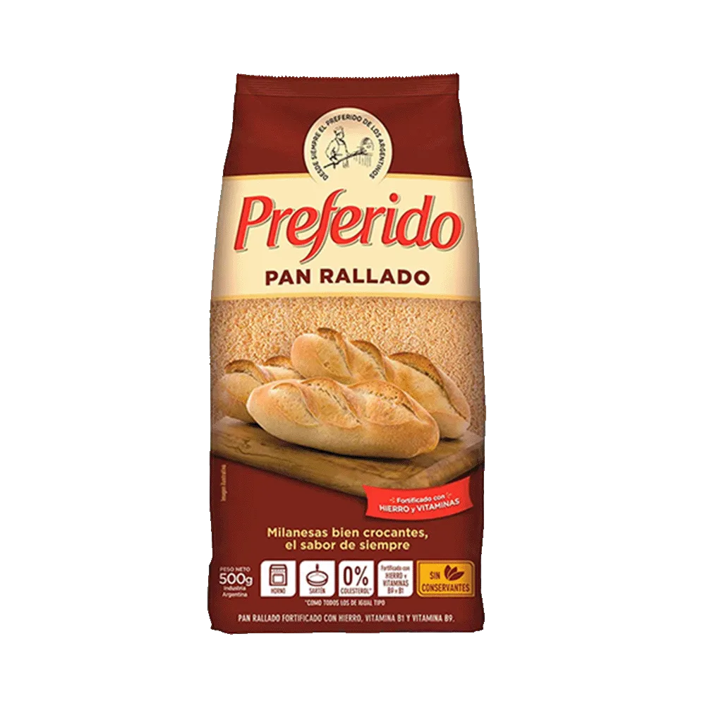 Pan Rallado Preferido 500g