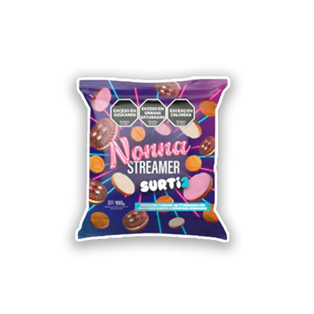 Galletitas Mini Rellenas Nona Streamer Surtidos 150g