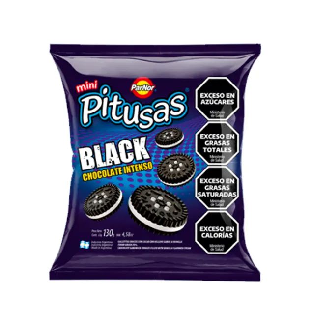 Galletitas Pitusas Black Chocolate 160g