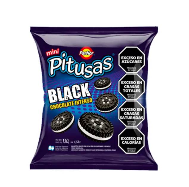 Galletitas Pitusas Black Chocolate 160g