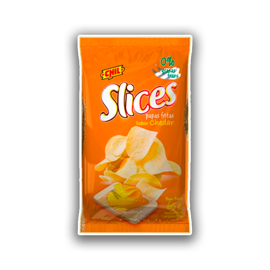 Papas Slices Chedar 65g
