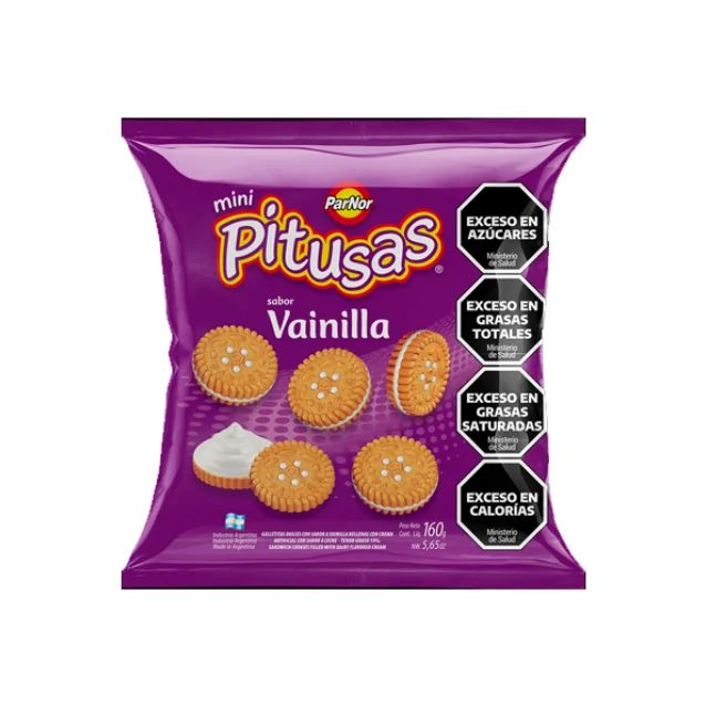 Galletitas Pitusas Vainilla 160g