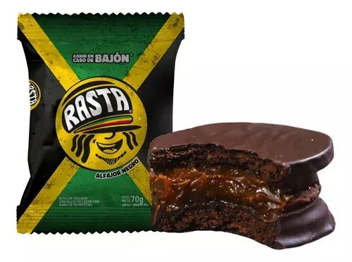 Alfajor Rasta Negro 70g