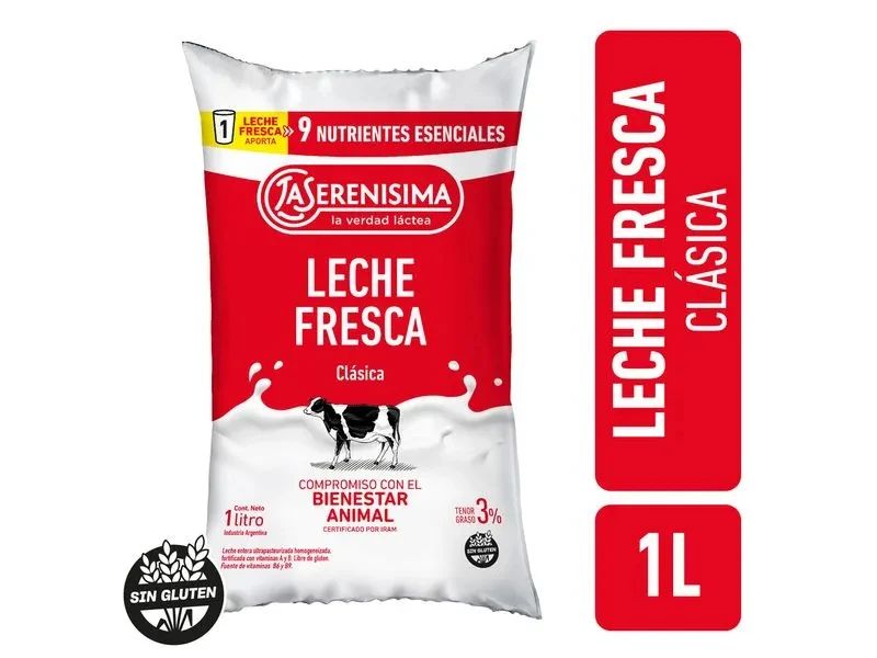 Leche La Serenisima Sachet 1L