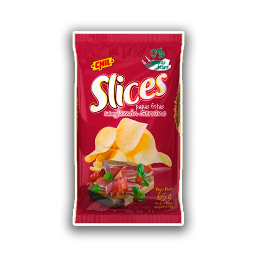 Papas Slices Jamon Serrano 65g