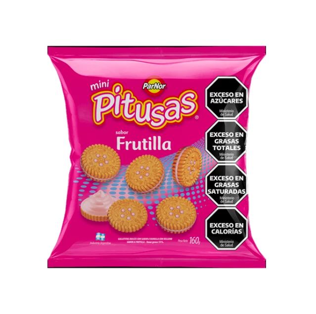 Galletitas Pitusas Frutilla 160g